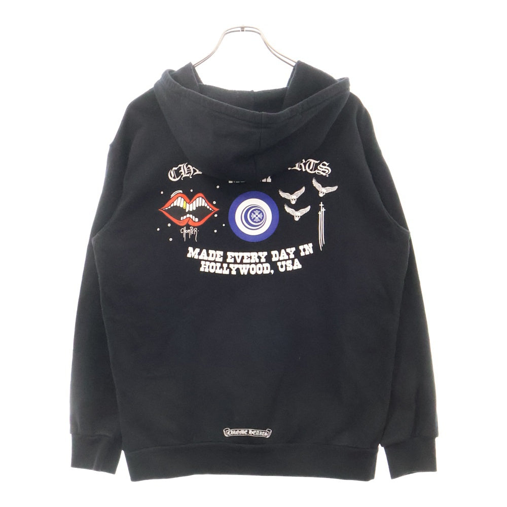 CHROME HEARTS(クロムハーツ) MIAMI PRO FOTIプリントダガージップアップパーカー