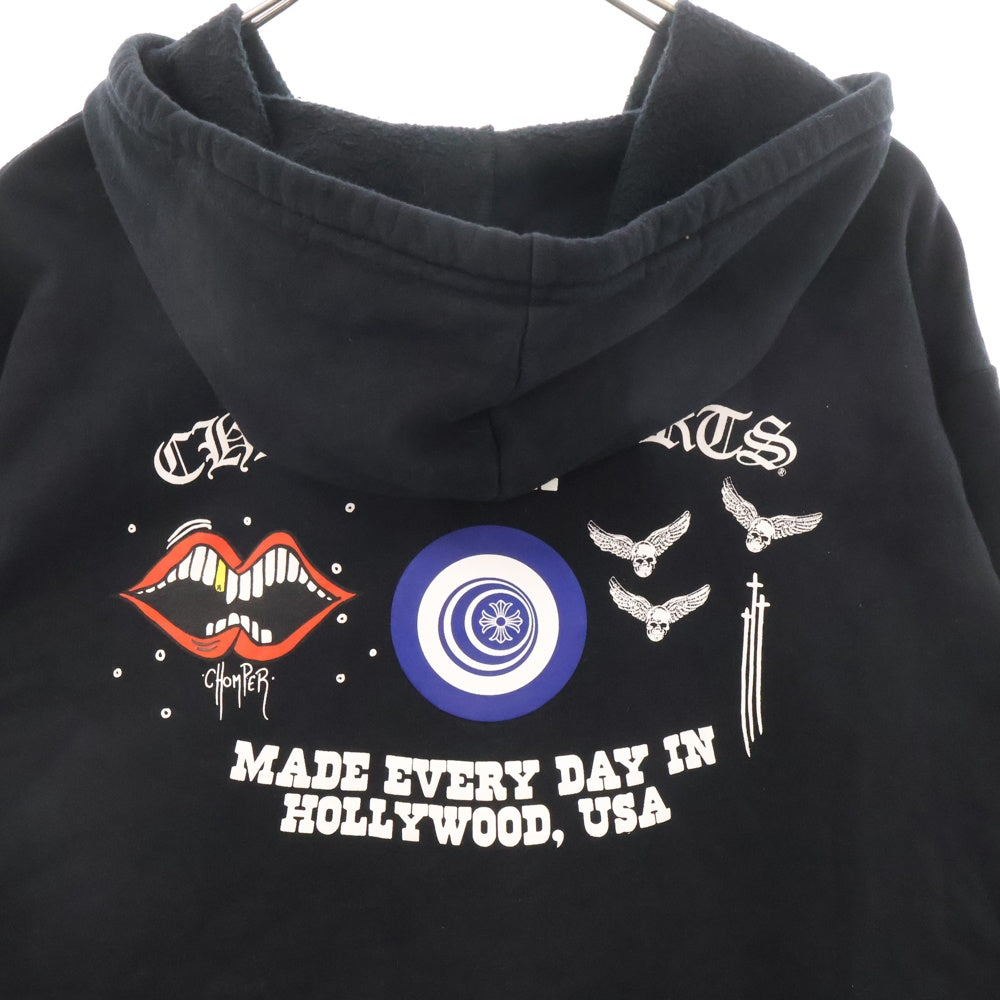 CHROME HEARTS(クロムハーツ) MIAMI PRO FOTIプリントダガージップアップパーカー