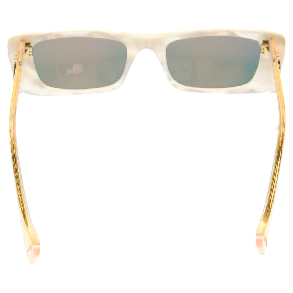 GUCCI(グッチ) サイドGGロゴ スクエアサングラス ホワイト GG0516S