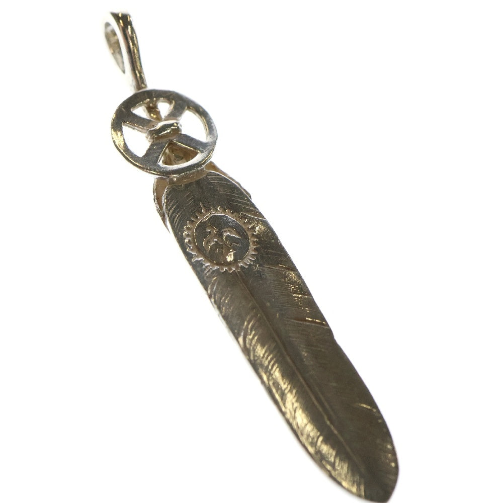 goro's(ゴローズ) SVハートホイールフェザー大 ペンダントトップ シルバー