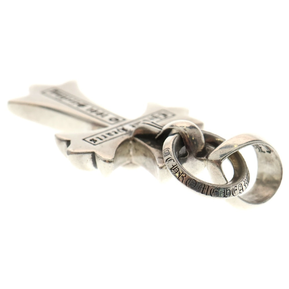CHROME HEARTS(クロムハーツ) CH CRS SML W/BALE Wベイル スモールCHクロス ペンダントトップ シルバー BCA218