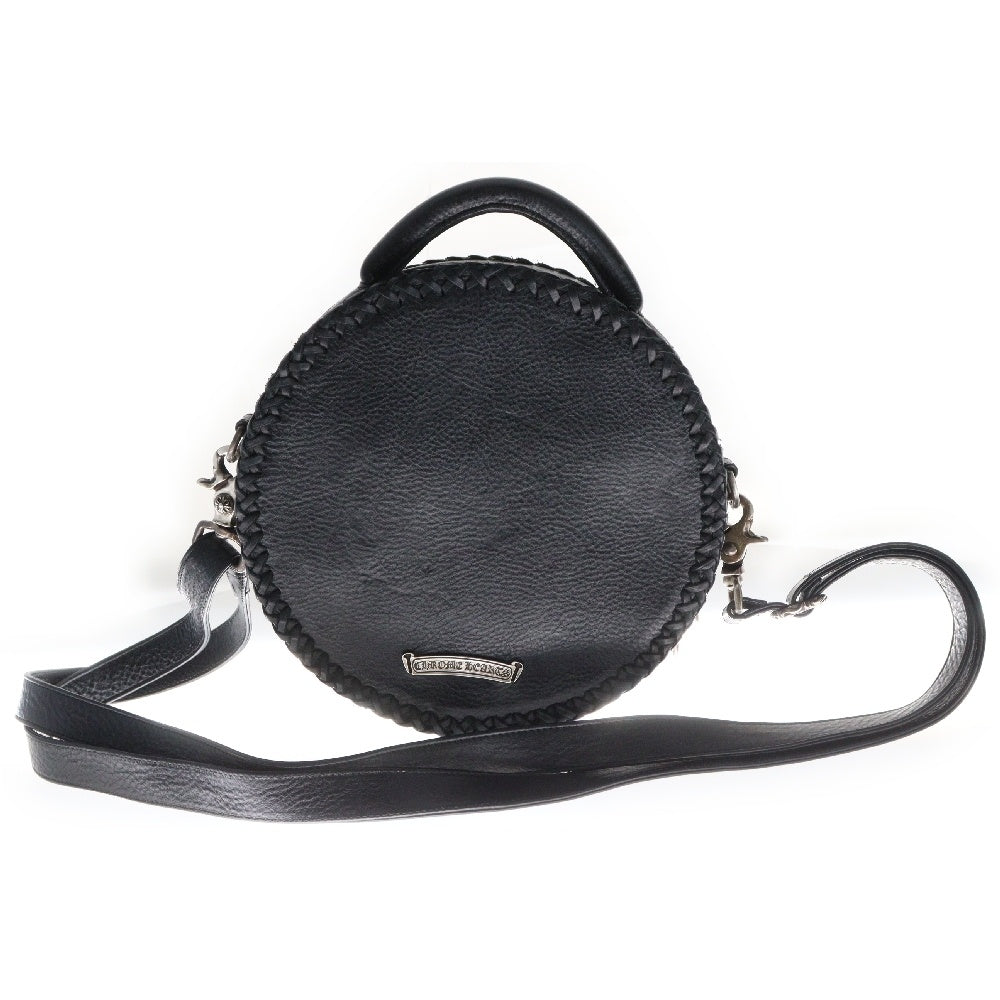 CHROME HEARTS(クロムハーツ) BLUE MOON BABY ブルームーンベイビー クロス装飾レザーショルダーバッグ