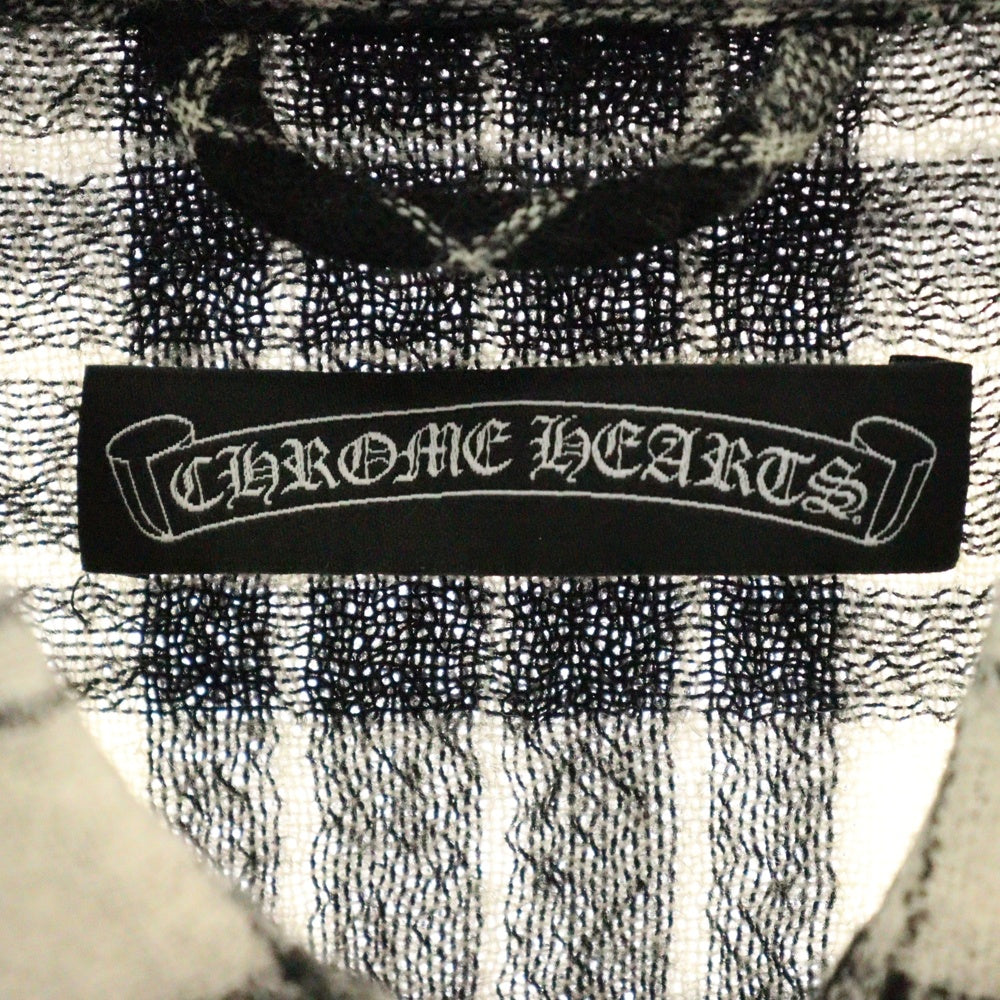 CHROME HEARTS(クロムハーツ) BSフレアボタン 袖フレアパッチウール長袖チャックシャツ
