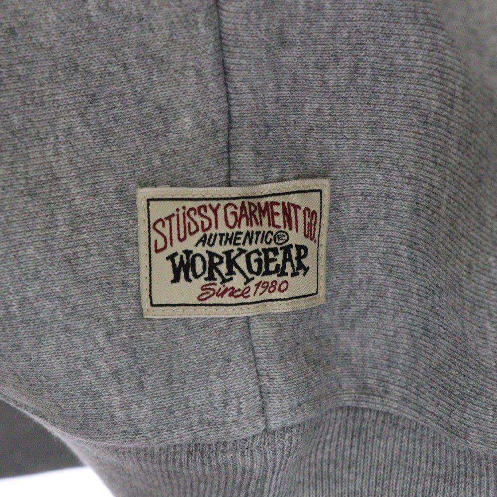 STUSSY(ステューシー) 裏起毛コットンジップアップパーカー