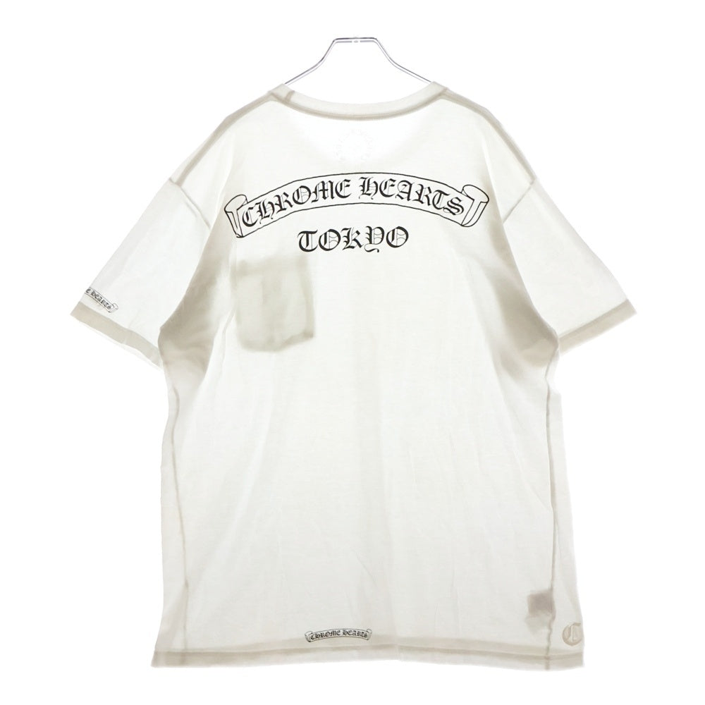 CHROME HEARTS(クロムハーツ) CH T-SHRT TOKYO LTD 東京限定バックプリント 半袖Tシャツ カットソー ホワイト