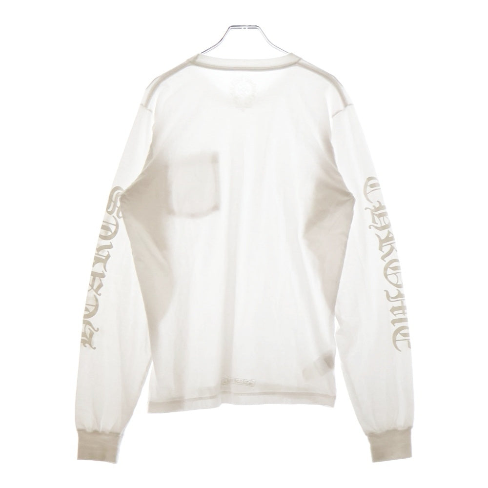 CHROME HEARTS(クロムハーツ) CH T-Shirt ネックロゴプリント半袖Tシャツ カットソー ホワイト