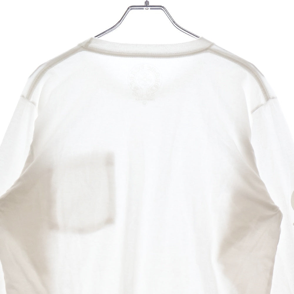CHROME HEARTS(クロムハーツ) CH T-Shirt ネックロゴプリント半袖Tシャツ カットソー ホワイト