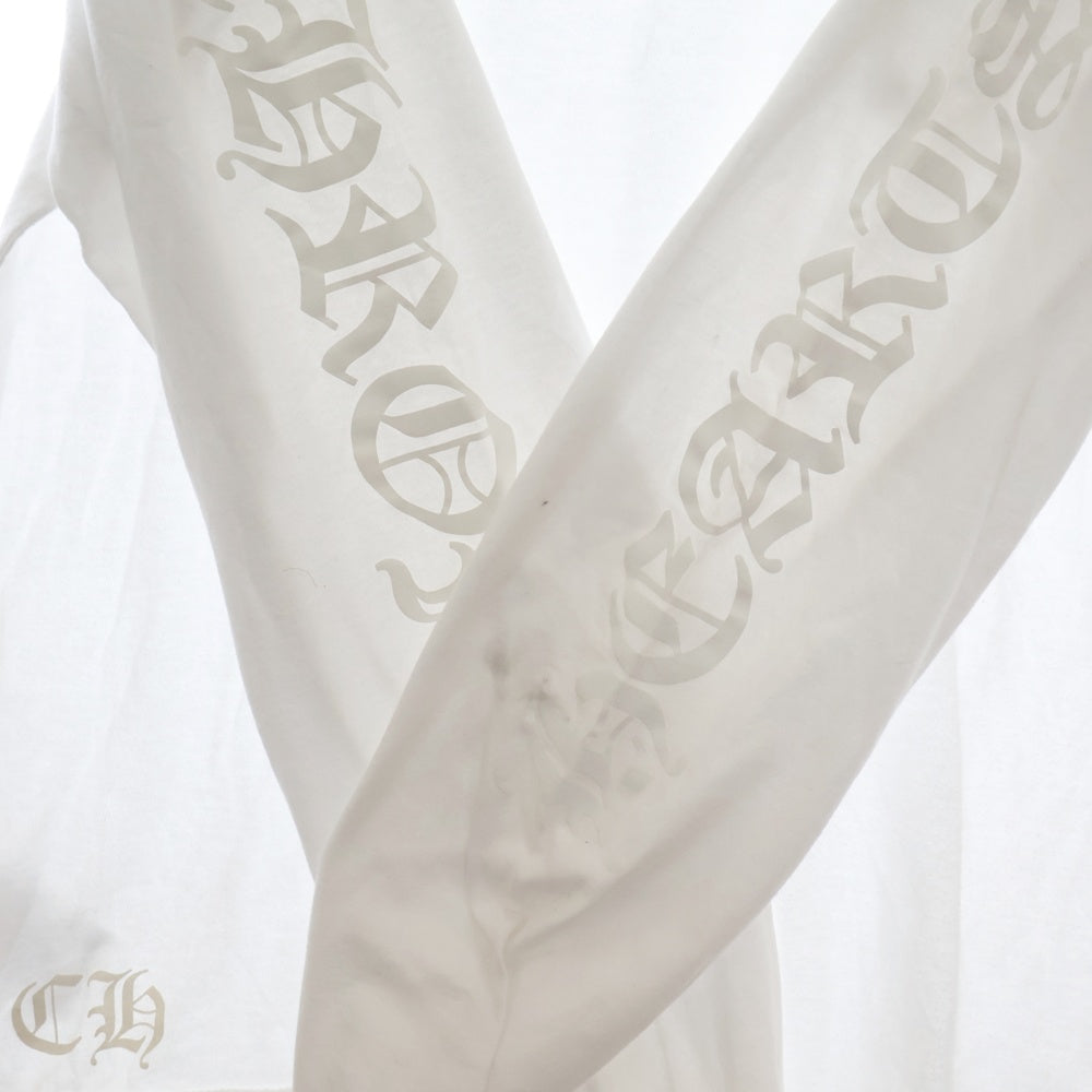 CHROME HEARTS(クロムハーツ) CH T-Shirt ネックロゴプリント半袖Tシャツ カットソー ホワイト