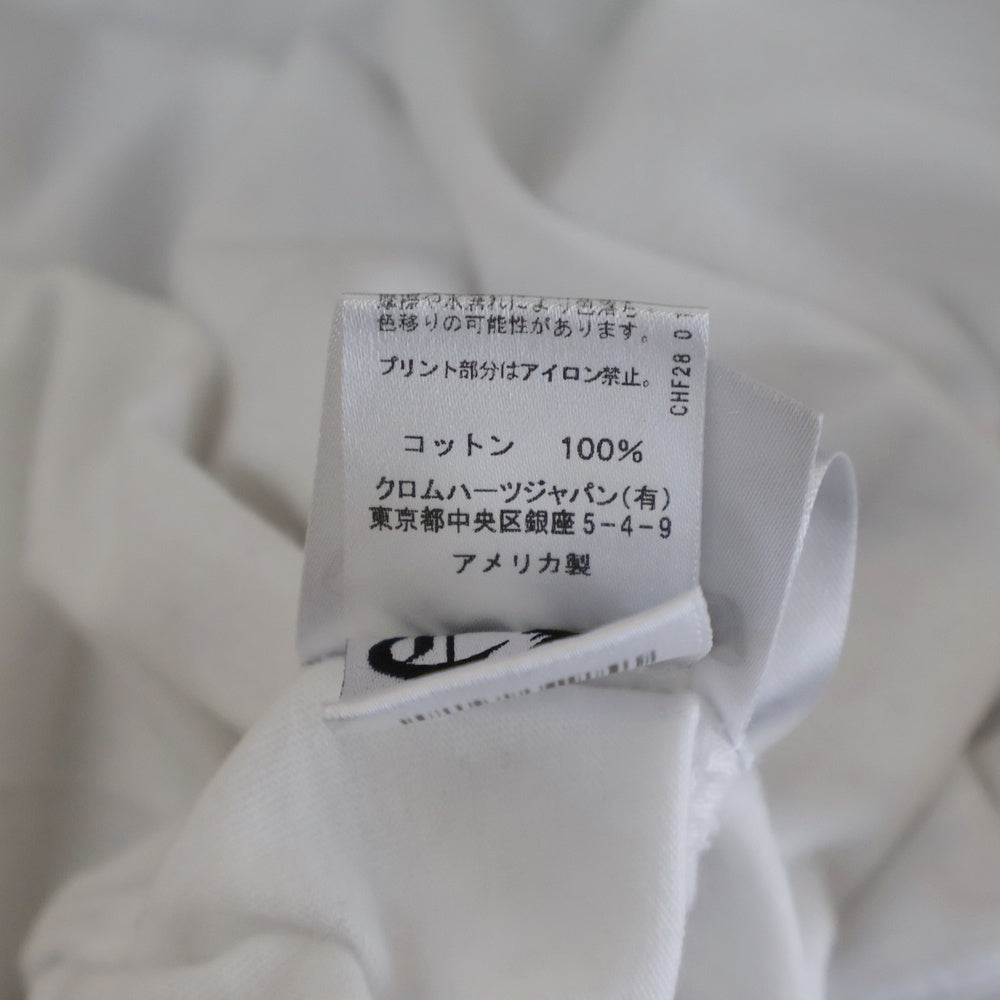 CHROME HEARTS(クロムハーツ) CH T-Shirt ネックロゴプリント半袖Tシャツ カットソー ホワイト