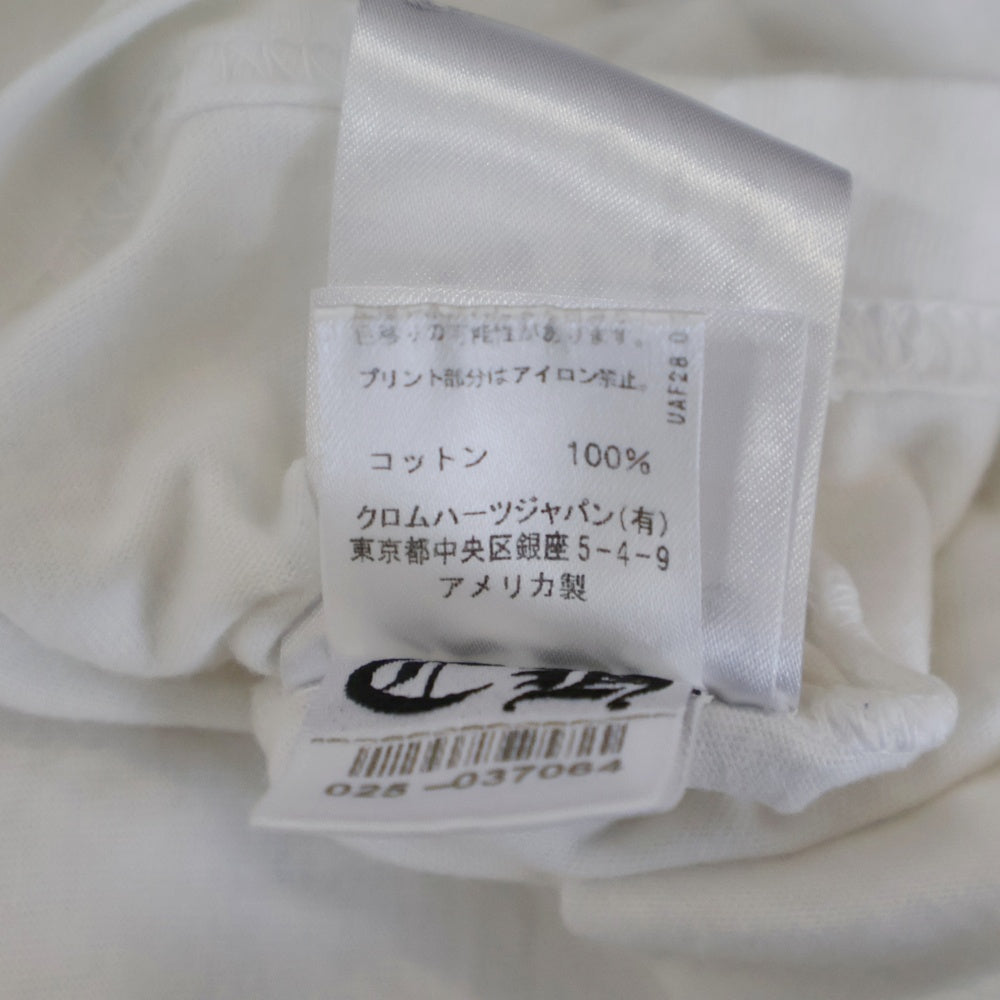 CHROME HEARTS(クロムハーツ) USA Logo S/S TEE スクロールロゴプリントクルーネック半袖Tシャツ ホワイト