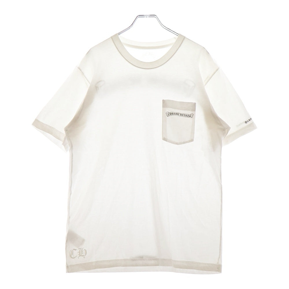 CHROME HEARTS(クロムハーツ) CH T-SHRT 1 バックスクロールラベルプリント 半袖Tシャツ カットソー ホワイト