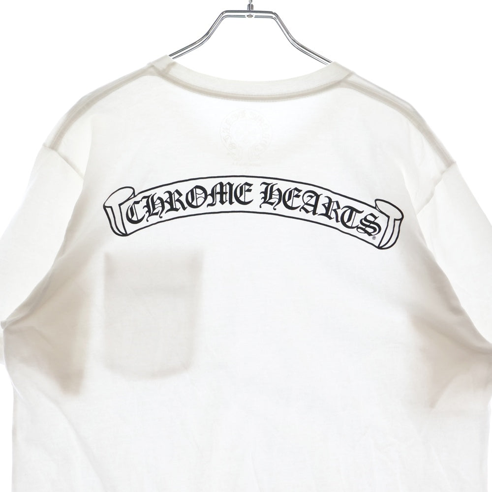 CHROME HEARTS(クロムハーツ) CH T-SHRT 1 バックスクロールラベルプリント 半袖Tシャツ カットソー ホワイト