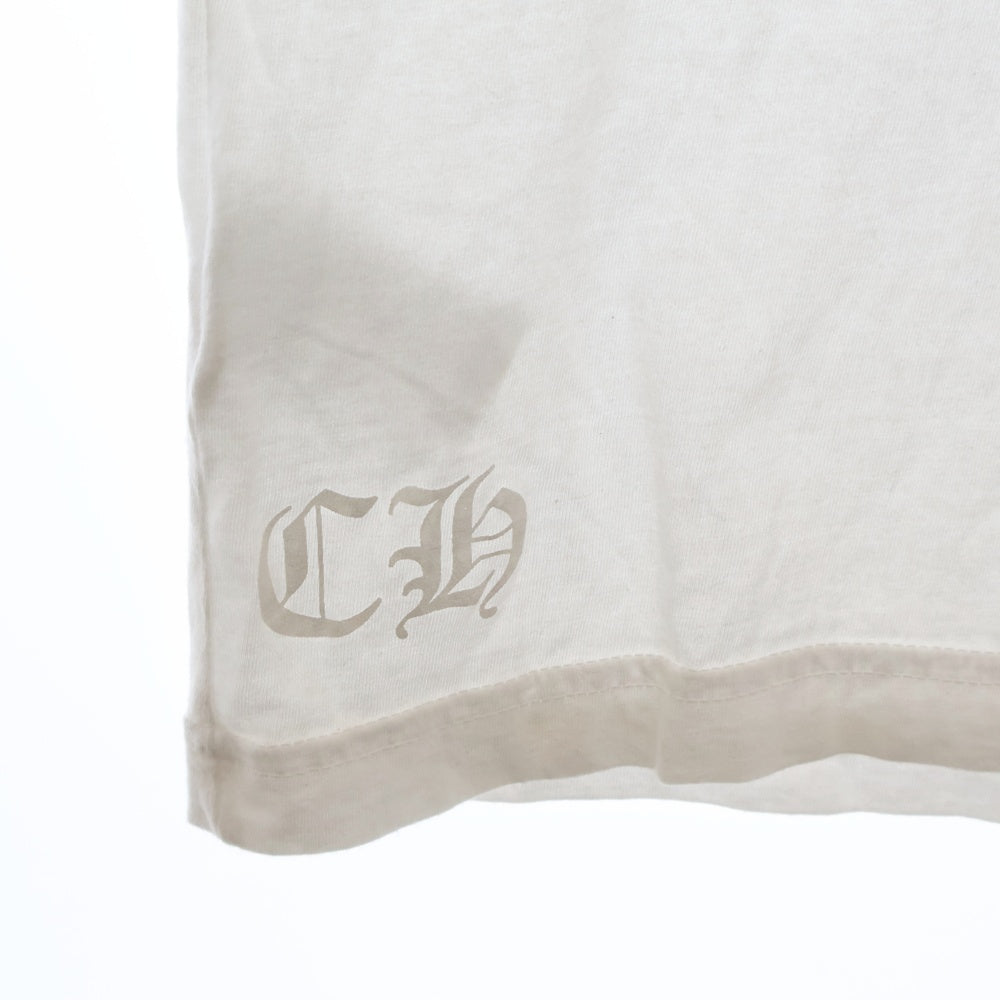 CHROME HEARTS(クロムハーツ) CH T-SHRT 1 バックスクロールラベルプリント 半袖Tシャツ カットソー ホワイト