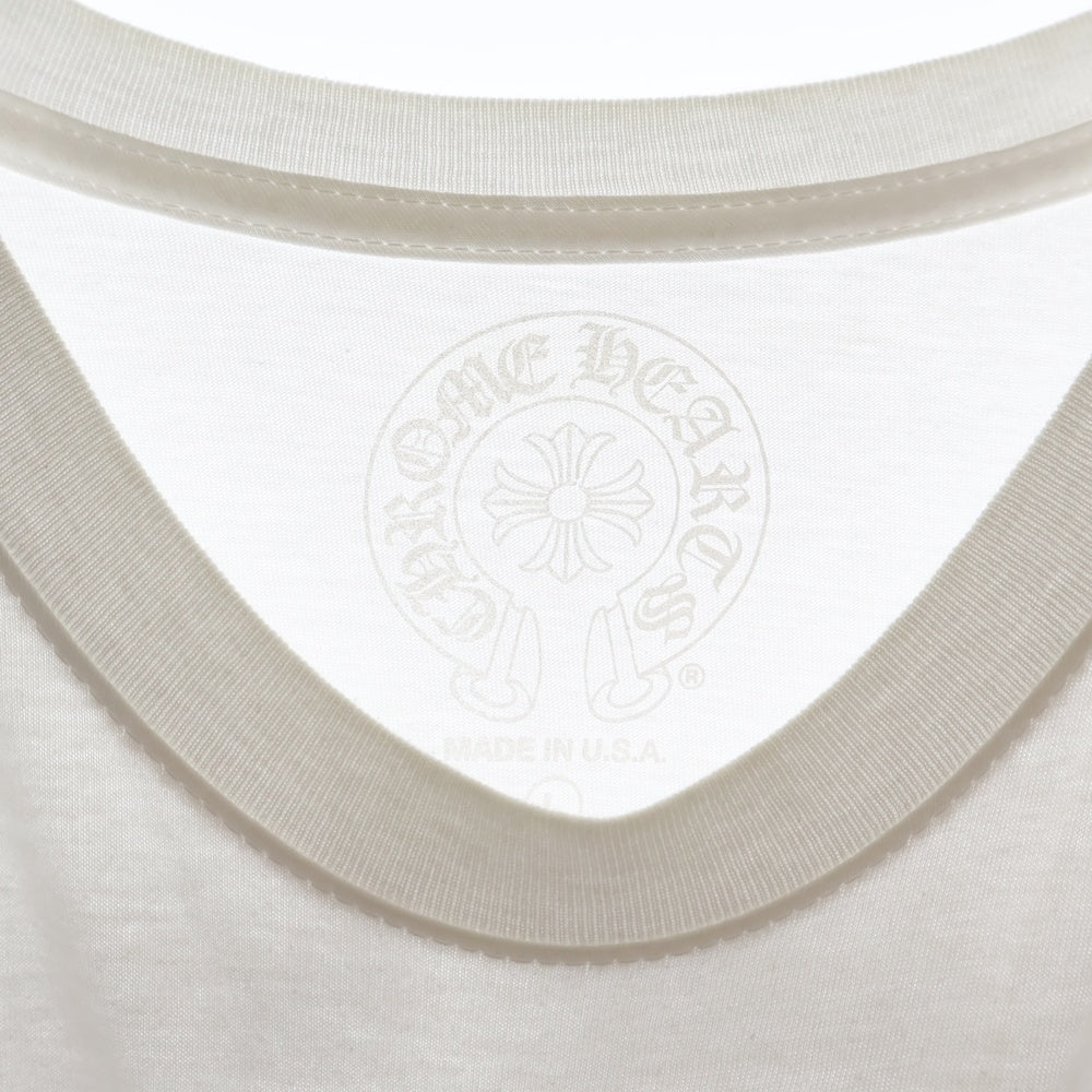 CHROME HEARTS(クロムハーツ) CH T-SHRT 1 バックスクロールラベルプリント 半袖Tシャツ カットソー ホワイト