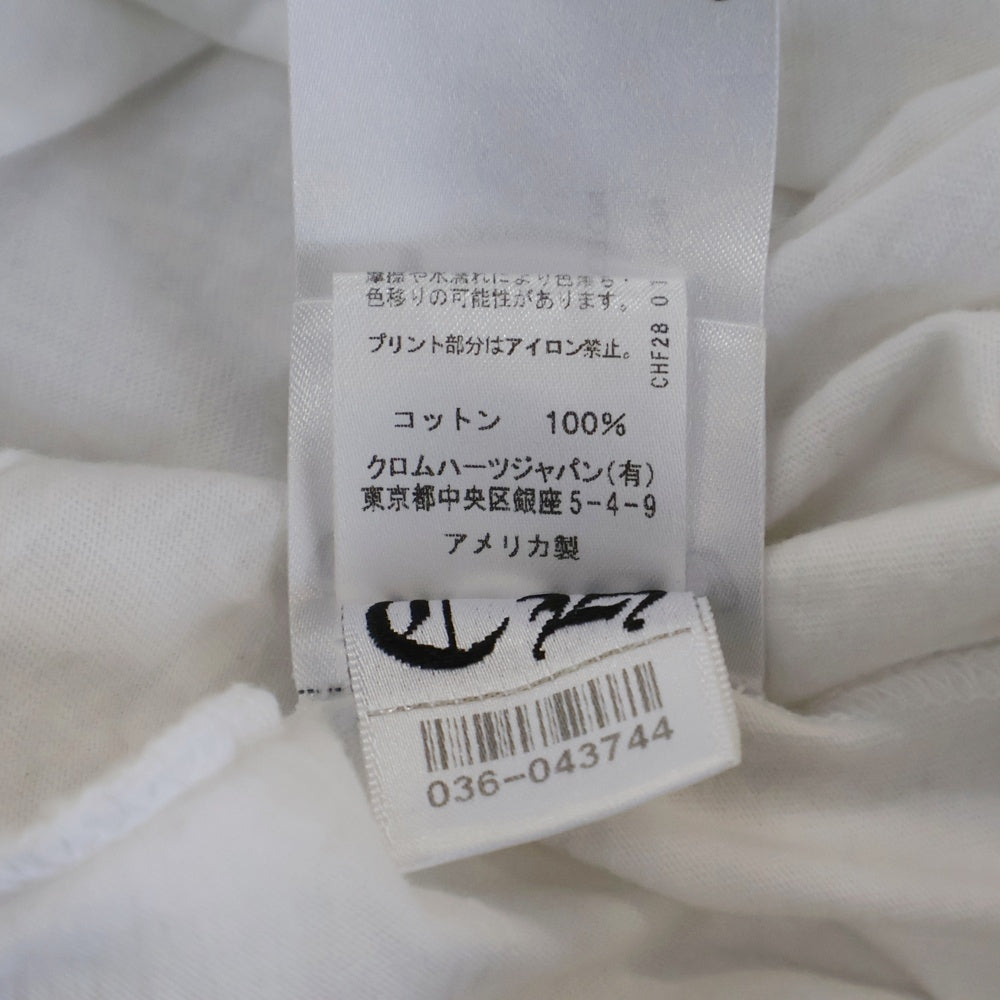 CHROME HEARTS(クロムハーツ) CH T-SHRT 1 バックスクロールラベルプリント 半袖Tシャツ カットソー ホワイト