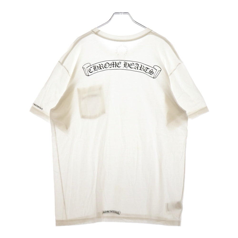CHROME HEARTS(クロムハーツ) Back Scroll Tee バックスクロールロゴ 半袖Tシャツ ホワイト