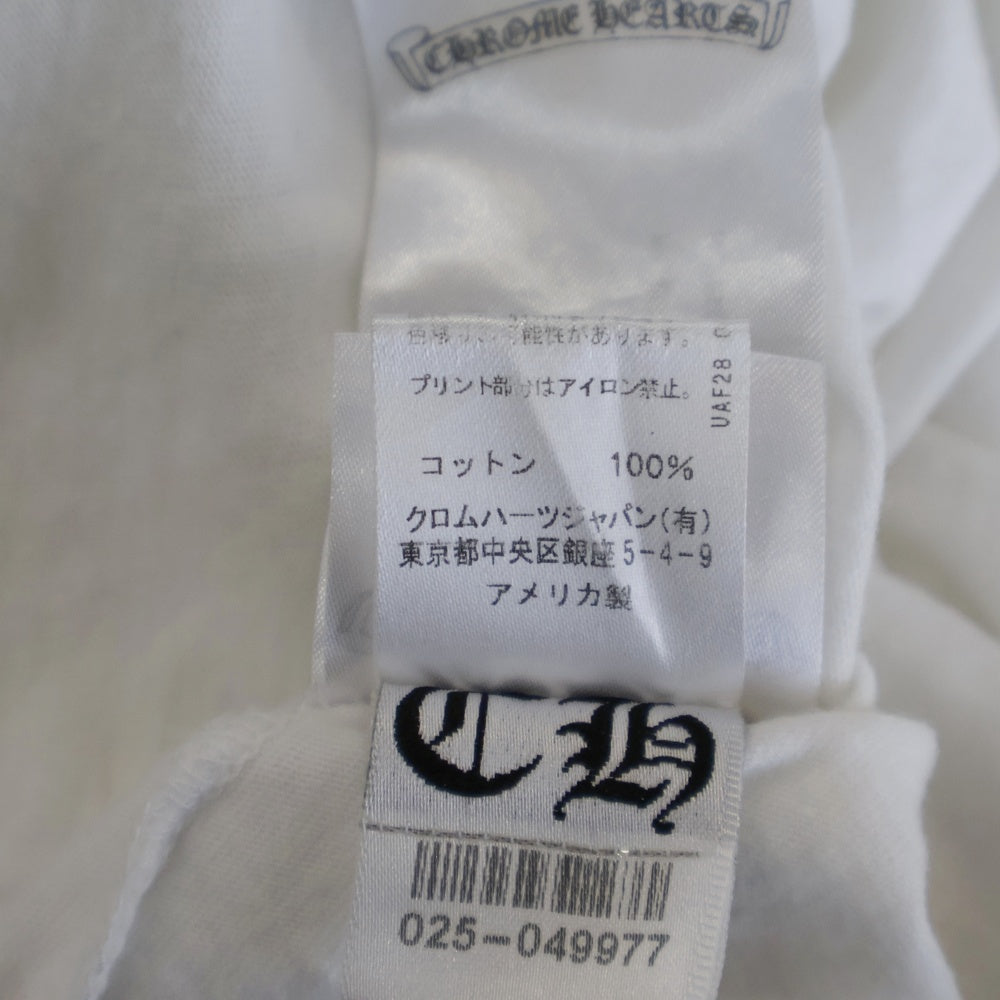 CHROME HEARTS(クロムハーツ) Back Scroll Tee バックスクロールロゴ 半袖Tシャツ ホワイト