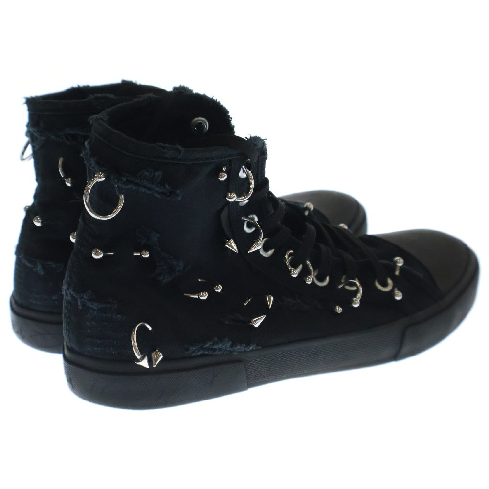 BALENCIAGA(バレンシアガ) PARIS PIERCING HIGH TOP DEST ピアス デストロイ ハイカットスニーカー ブラック 688752