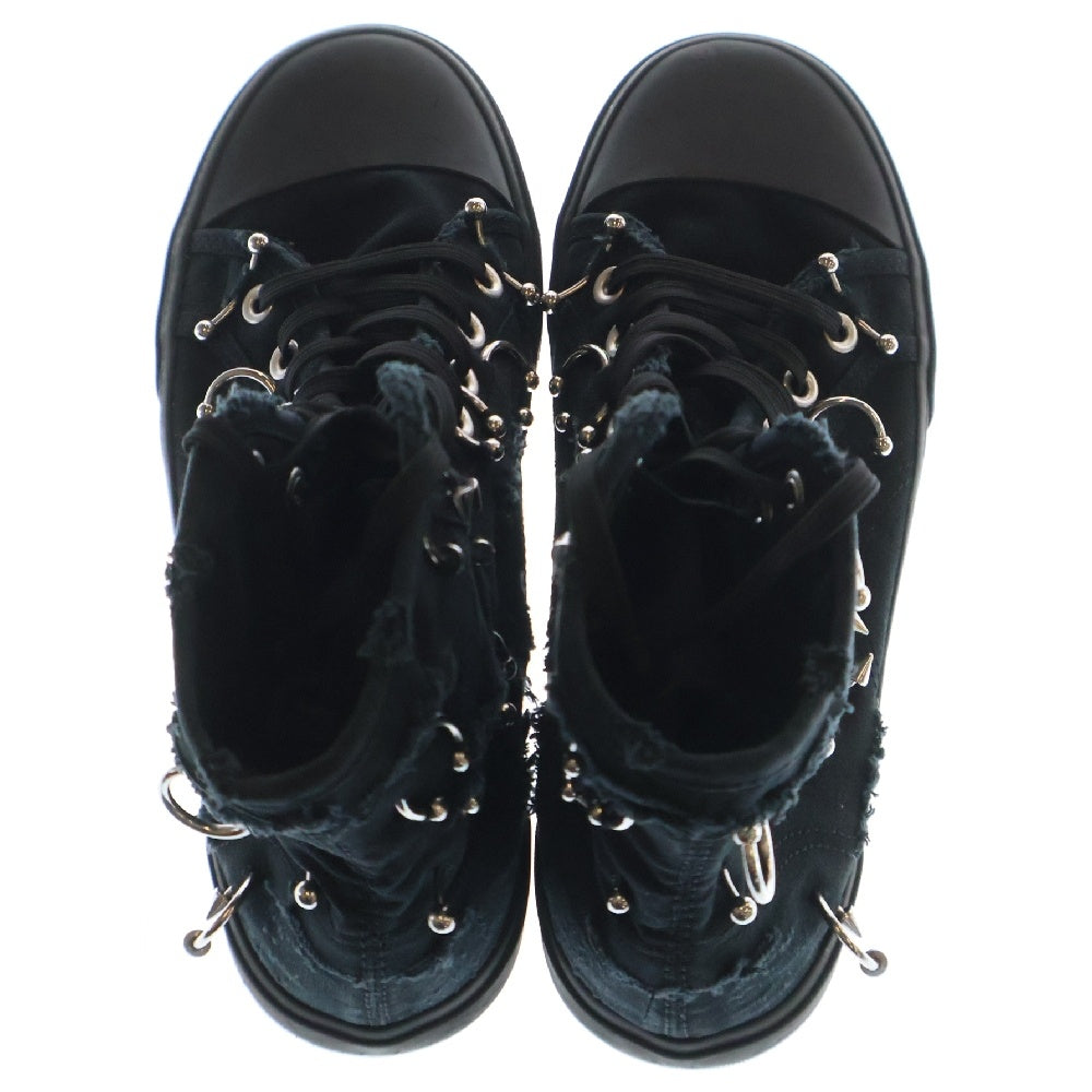 BALENCIAGA(バレンシアガ) PARIS PIERCING HIGH TOP DEST ピアス デストロイ ハイカットスニーカー ブラック 688752