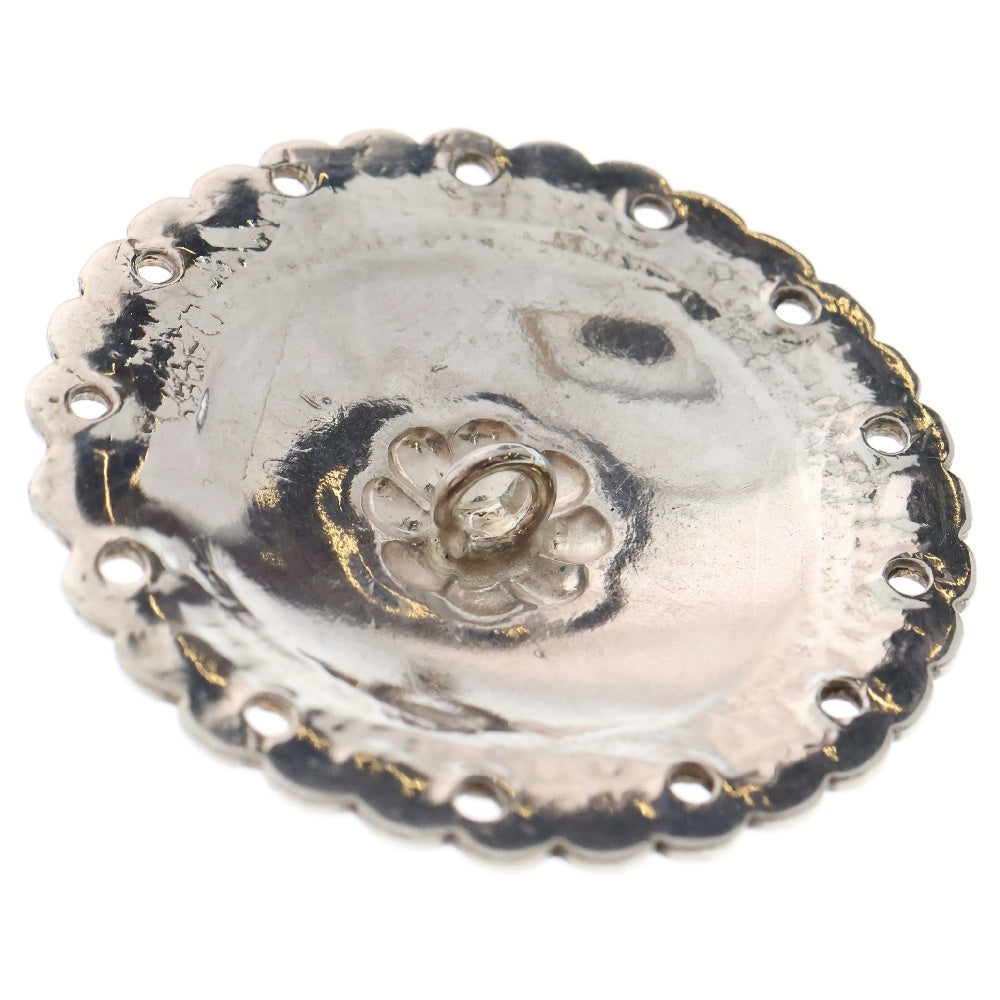 goro's(ゴローズ) 金縄ターコイズ付きフラワーコンチョ シルバー/ゴールド