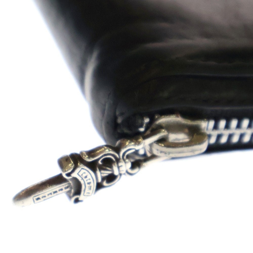CHROME HEARTS(クロムハーツ) REC F ZIP 3クロス ラウンドジップレザーウォレット 財布 ブラック BCA368
