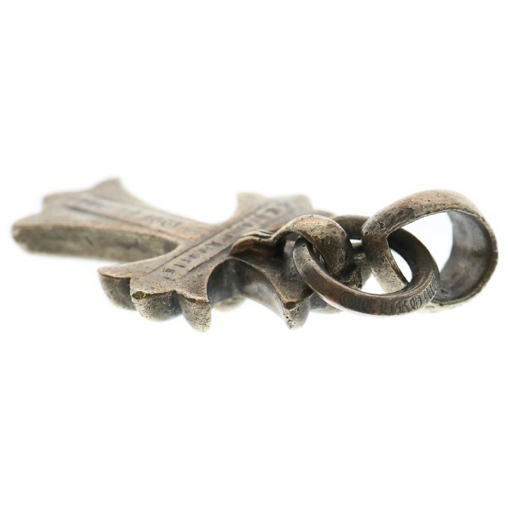 CHROME HEARTS(クロムハーツ) CH CRS SML W/BALE Wベイル スモールCHクロス ペンダントトップ シルバー BCA218