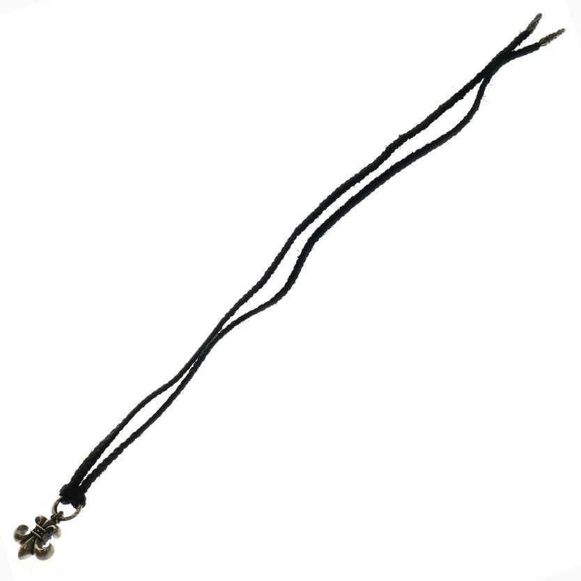 CHROME HEARTS(クロムハーツ) BS FLUER LB BSフレア wレザーブレイド シルバーネックレス