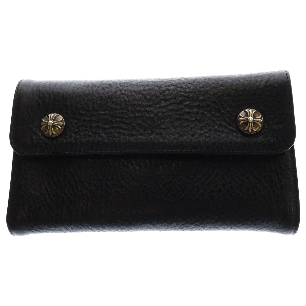 CHROME HEARTS(クロムハーツ) WAVE ウェーブ レザーウォレット 財布 ブラック BCA374