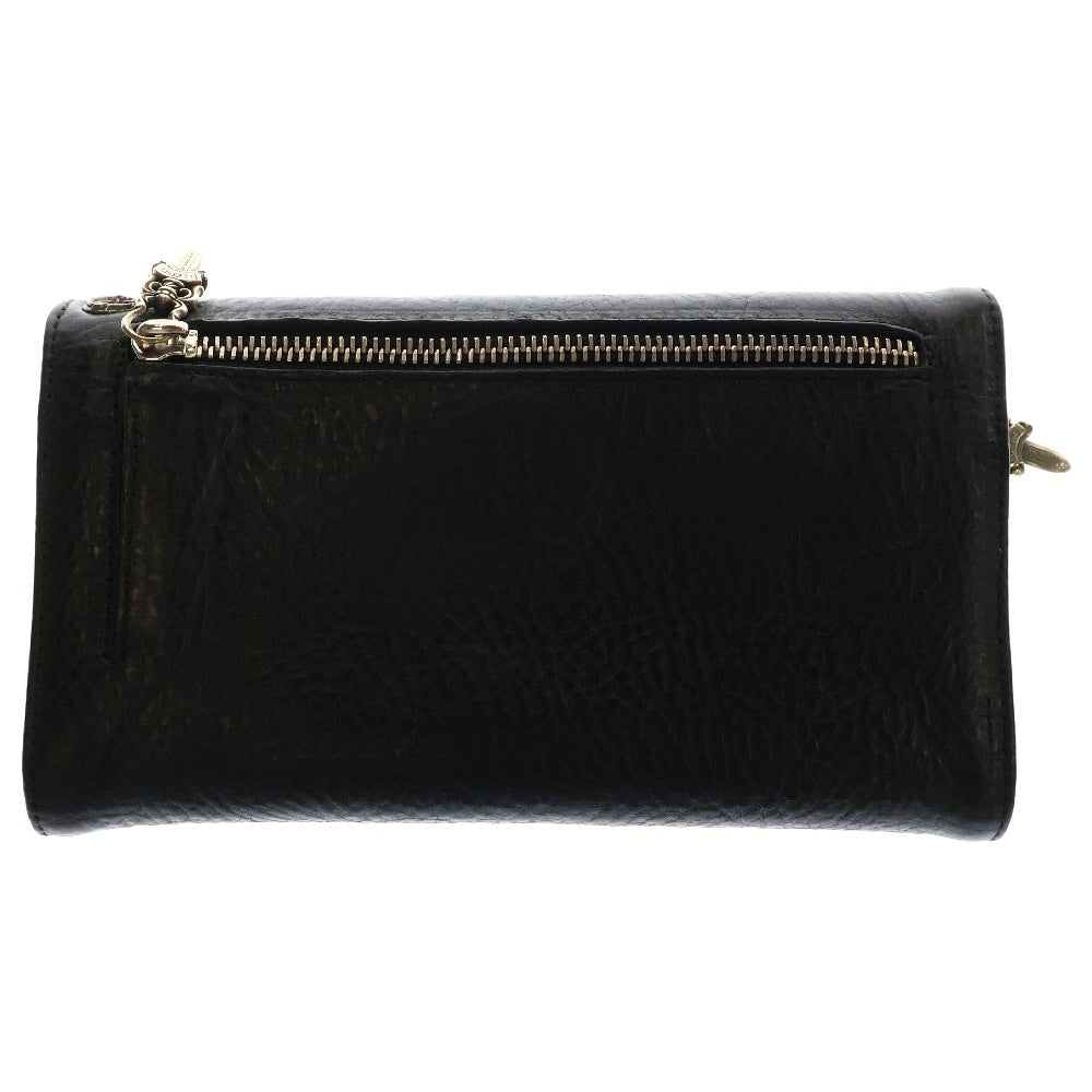 CHROME HEARTS(クロムハーツ) WAVE ウェーブ レザーウォレット 財布 ブラック BCA374