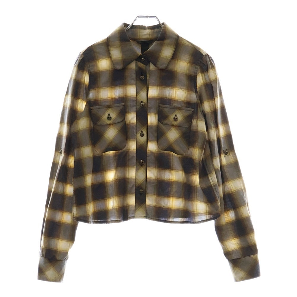 CHROME HEARTS(クロムハーツ) BSフレアボタン長袖チェックシャツ