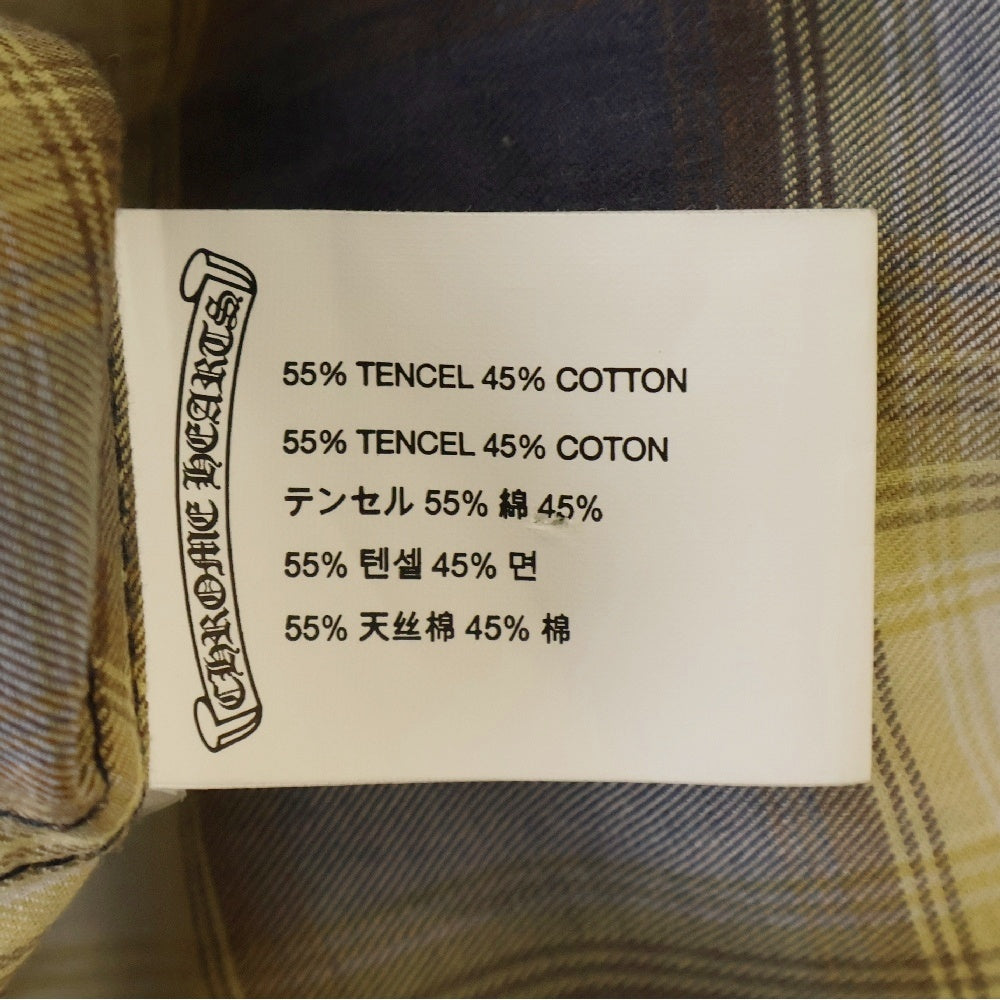 CHROME HEARTS(クロムハーツ) BSフレアボタン長袖チェックシャツ