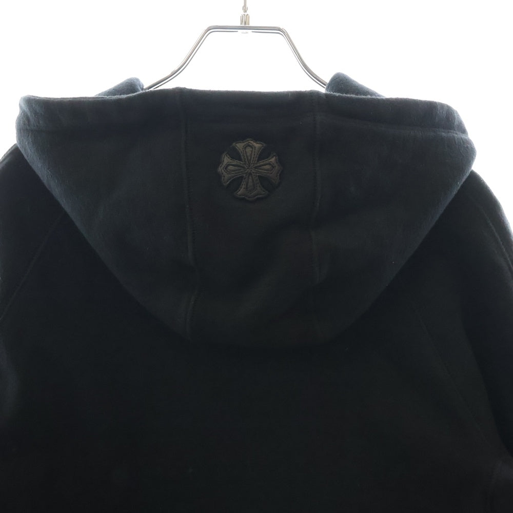 CHROME HEARTS(クロムハーツ) Y NOT CHプラスレザーパッチロゴ刺繍プルオーバーパーカー