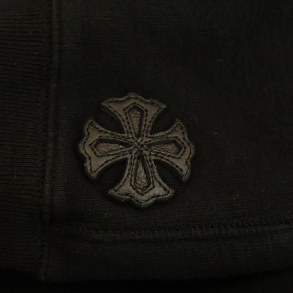 CHROME HEARTS(クロムハーツ) Y NOT CHプラスレザーパッチロゴ刺繍プルオーバーパーカー