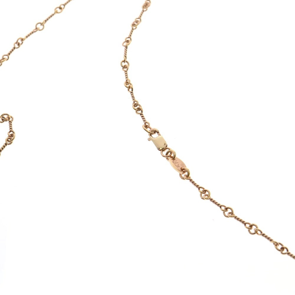CHROME HEARTS(クロムハーツ) 22K NECKCHAIN T24 ツイストチェーンネックレス 24inch ゴールド