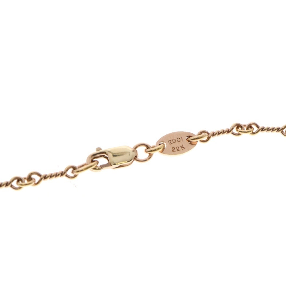 CHROME HEARTS(クロムハーツ) 22K NECKCHAIN T24 ツイストチェーンネックレス 24inch ゴールド