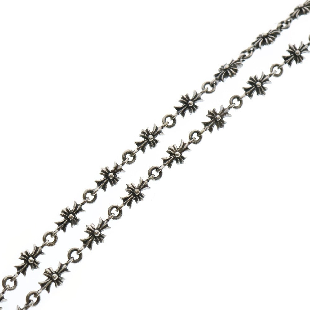 CHROME HEARTS(クロムハーツ) TNY E20 CRS F PAVE DIA タイニーEチェーンネックレス ファットクロス パヴェダイヤ 20inch シルバー