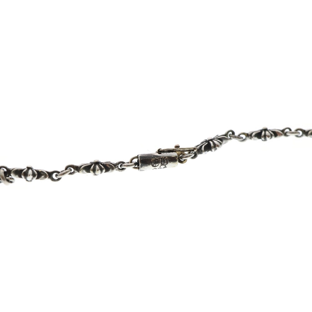 CHROME HEARTS(クロムハーツ) TNY E20 CRS F PAVE DIA タイニーEチェーンネックレス ファットクロス パヴェダイヤ 20inch シルバー