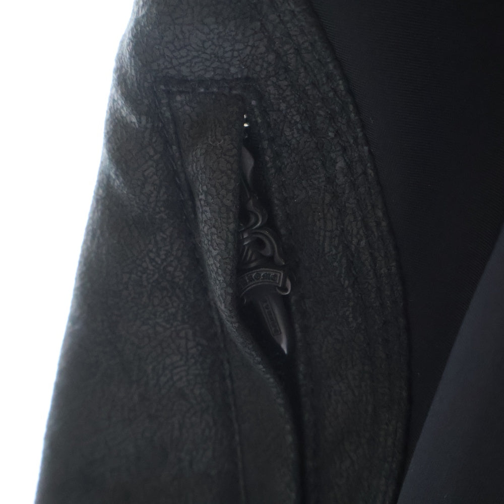CHROME HEARTS(クロムハーツ) LEATHER 切り替えパッチ付き ハーフパンツ