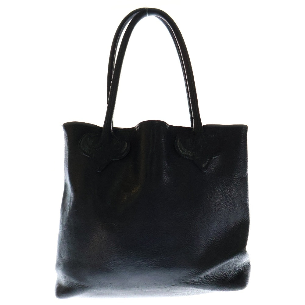 CHROME HEARTS(クロムハーツ) FS TOTE FSトート クロスパッチ付きレザートートバッグ ブラック