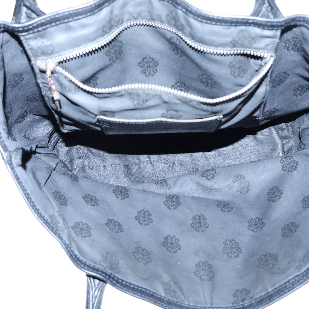 CHROME HEARTS(クロムハーツ) FS TOTE FSトート クロスパッチ付きレザートートバッグ ブラック