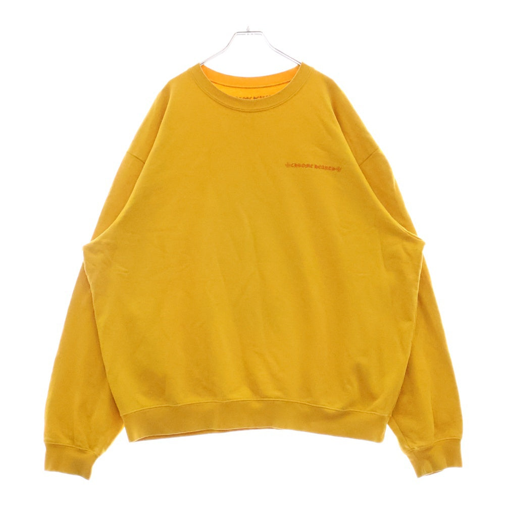 CHROME HEARTS(クロムハーツ) MATTY BOY PPO mustard SWTSHRT CALL ME マスタードスウェットシャツ クルーネック トレーナー プリント マスタード