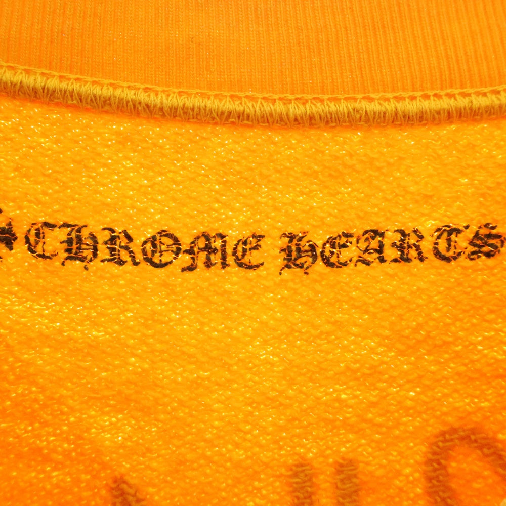 CHROME HEARTS(クロムハーツ) MATTY BOY PPO mustard SWTSHRT CALL ME マスタードスウェットシャツ クルーネック トレーナー プリント マスタード