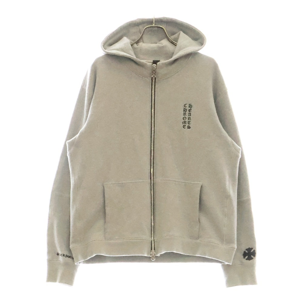 CHROME HEARTS(クロムハーツ) Y NOT CHプラスパッチ ダガージップパーカー グレー