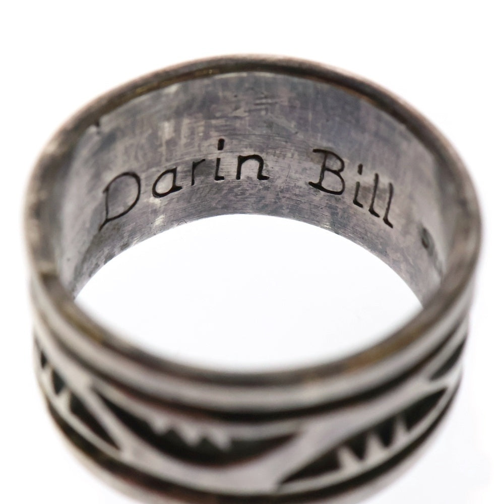 INDIAN JEWELRY(インディアンジュエリー) ナバホ族 DARIN BILL ダーリンベル作 スターリング刻印 シルバーリング