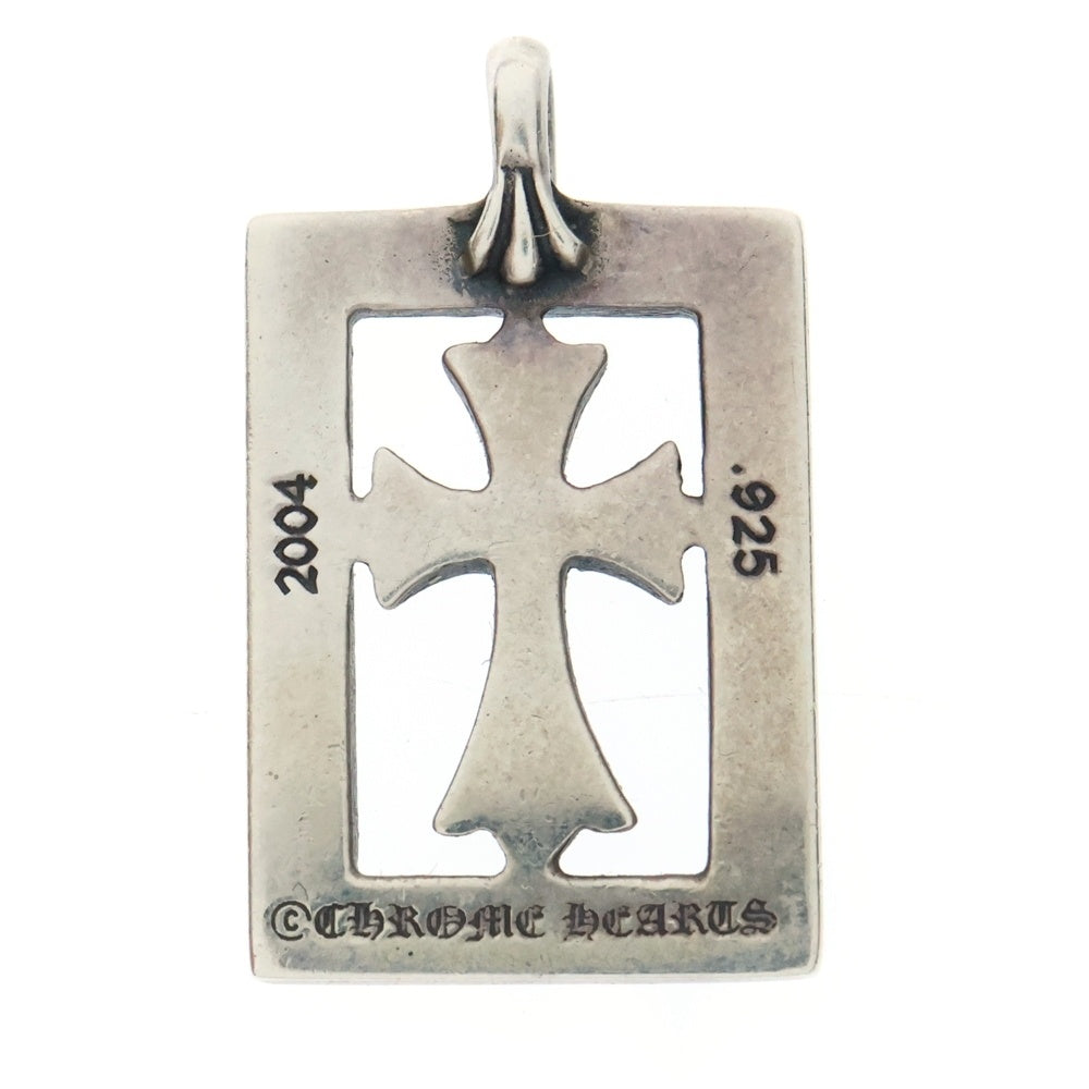 CHROME HEARTS(クロムハーツ) FRMD OPN BBYFAT P D フレームドオープン PAVEダイヤ ネックレストップ シルバー