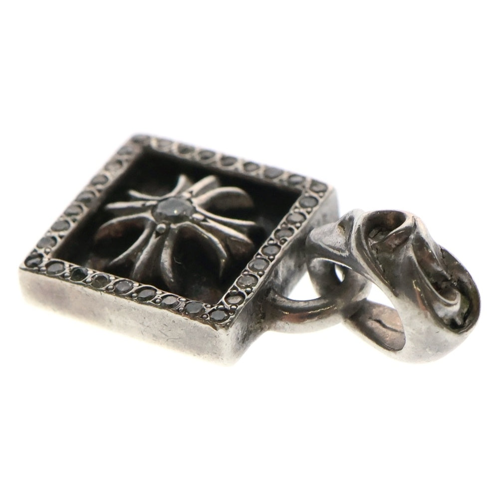 CHROME HEARTS(クロムハーツ) FRAMED CH PLUS P D フレームドCHプラス PAVEダイヤ チャーム シルバー