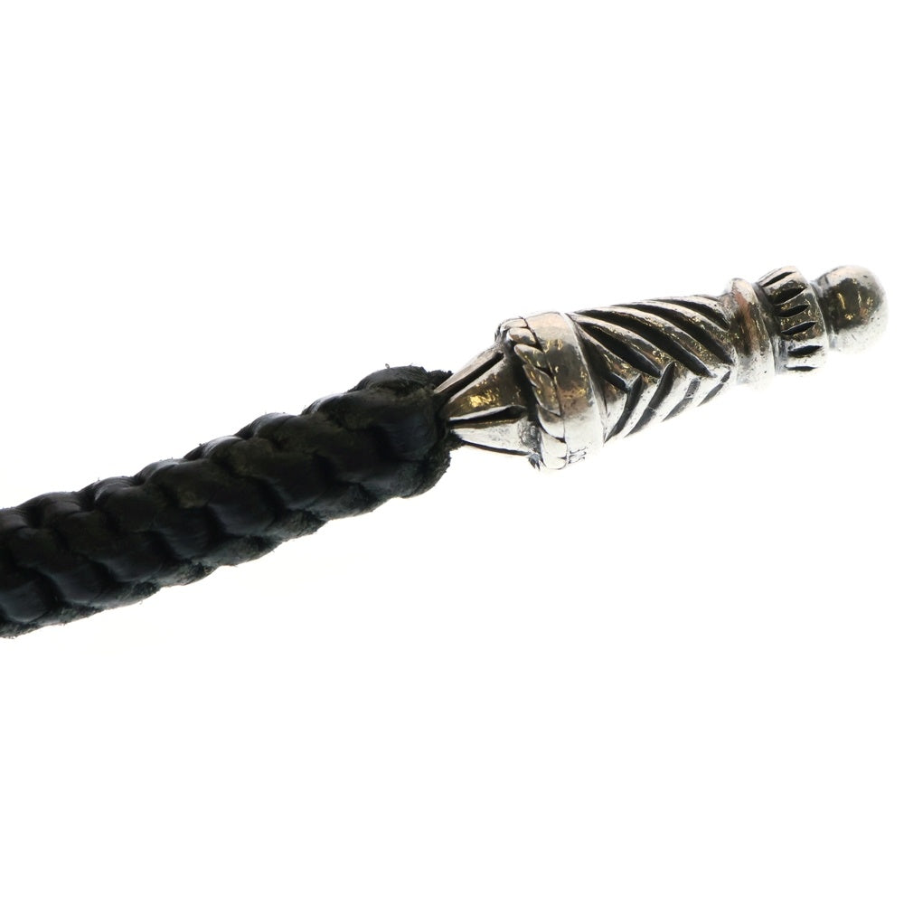 CHROME HEARTS(クロムハーツ) OTC ROLLER ローラー ダガー レザー キーホルダー シルバー