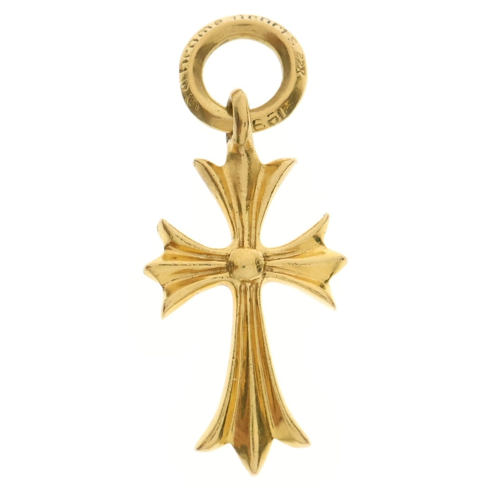 CHROME HEARTS(クロムハーツ) 22K TINY CH CROSS タイニーCHクロス ペンダントトップ ゴールド BCA051