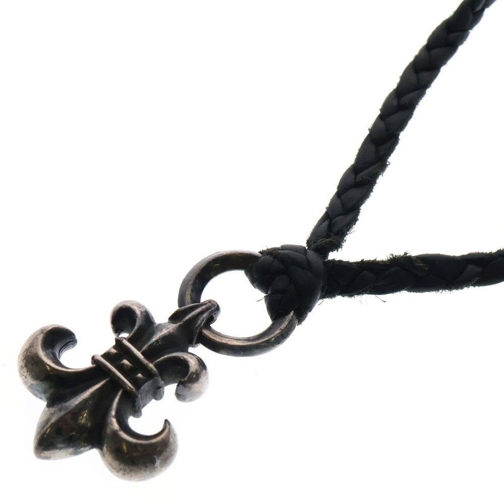 CHROME HEARTS(クロムハーツ) BS FLUER BSフレアペンダント シルバー ネックレストップ レザーブレイド シルバー
