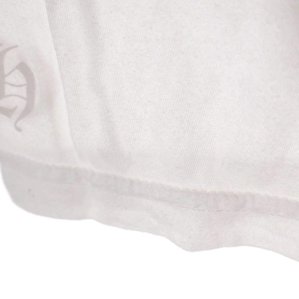 CHROME HEARTS(クロムハーツ) NECK LOGO TEE ネックロゴプリント クルーネック 半袖Tシャツ カットソー ホワイト
